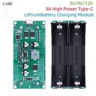 Type-C 15W 3A 18650 Lithium Battery Charger Module DC-DC Step Up Booster Fast Charge UPS Power Suppl