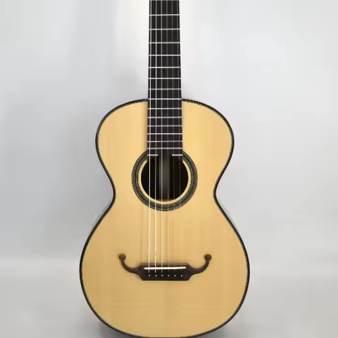 Guitar 36-inch Handcrafted Classical Guitar High-gloss Solid Spruce Top Mahogany Neck 19th Century S