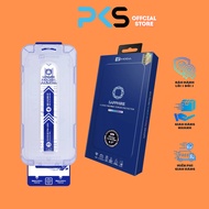 HODA Sapphire Tempered Glass, Anti-Scratch, Adhesive Frame, For iPhone 15, 16 Series