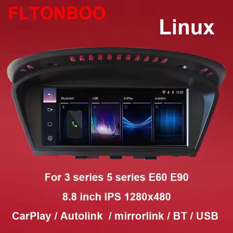 FLTONBOO Linux System 8.8 inch IPS tuch screen Car Multimedia player for BMW 5Series E60 E61 E63 E64