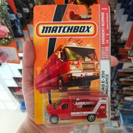 Matchbox Ford E350 Ambulance Red Rare Item