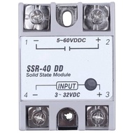 Single Phase Solid State Relay DC-DC SSR-40DD 40A DC3-32V DC5-60V สีขาว + เงิน