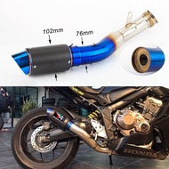 Hot Sale Motorcycle Modified CB650F Exhaust Pipe CB650R Middle Section CB650R CBR650R 2019-2021