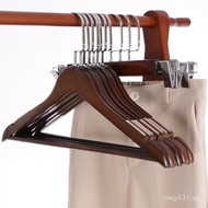 Seamless Solid Wood Clothes Hanger Wooden Corner Non-Bending Rack Hanging Clothes Shoulder Home Use 