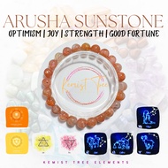 ARUSHA SUNSTONE NATURAL CRYSTAL GEM STONE BRACELET ACCESSORIES