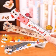 15cm Cute Cat Ruler Cute Magnetic Soft Ruler Stationery