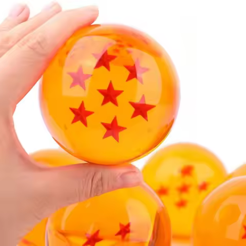 7.6cm Large Dragon Ball Crystal Balls Set 1-7 Stars Anime Collectible Model Desktop Ornament Gift fo