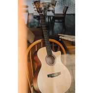 Acoustic Guitar | Solid Spruce Top | No Pain Guitar | Lowest Strings Action, Easy to Play | Voki Austere