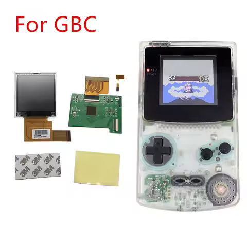New GBC IPS LCD Screen Backlight Modification Kit for Gameboy Color Light ips LCD screen kit for GBC