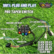 PRO TAPER SWITCH FOR HONDA CLICK 100% PLUG & PLAY By BL MotoSupplies