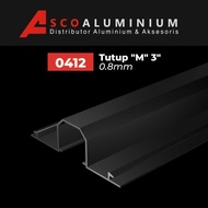 Aluminium Tutup "M" Profile 0412 kusen 3