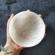 ชาม Selenite ธรรมชาติ1ชิ้นชามชาร์จ Seleniteชามทำความสะอาดชาม Degaussingชาม Smudgingชามตกแต่ง