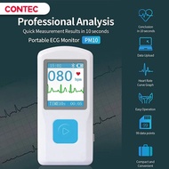 CONTEC PM10 Portable Bluetooth ECG Monitor Visible Electrocardiogram Color Screen Digital Multifunct