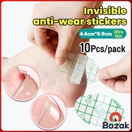 Bozak 10Pcs/pack Heel Protector Foot Sole Stickers Waterproof Invisible Back Heel Sticker 4.4 *6.9cm