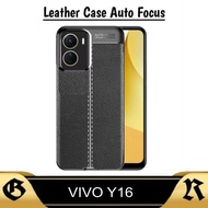 promo case leather vivo y16 vivo y02s 2022 penutup belakang ponsel - vivo y02s