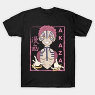 Akaza Demon Slayer T-shirt Cotton Short Slevee Tee