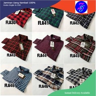 KEMEJA Men's Slimfit Flannel Shirt Men's flannel shirt Men's flannel shirt long black blue list maro