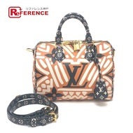 LOUIS VUITTONRFID Monogram Giant Speedy Bandoulière 25 LV Crafty Boston 手袋