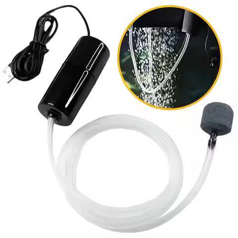 Aquarium Oxygen Air Pump Fish Tank USB Silent Air Compressor Aerator Portable Mini Small Oxygenator 