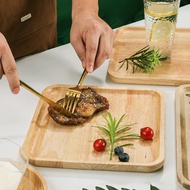 Oak wooden food tray - Oak wood coffee cake decor tray