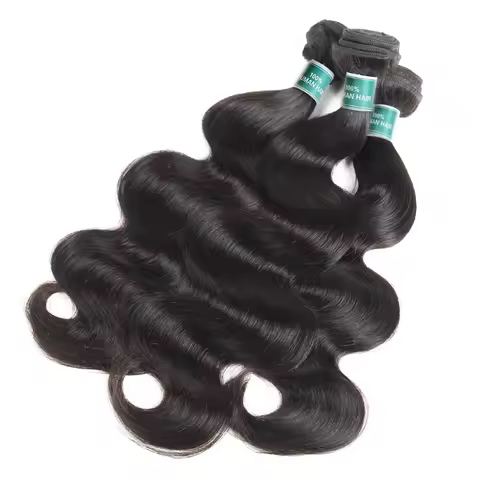 ALI GRACE Hair Indian Body Wave Hair Bundles Deal 100% Remy Human Hair Extensions Body Wave 3 Bundle