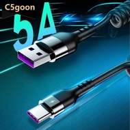 C5GOON Spring Telescopic 100W 5A Fast Charging Type C Data Cable USB Micro Car Phone Charger F1V1