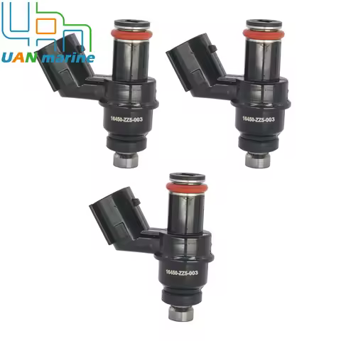 3 Pcs 16450-ZZ5-003 Fuel Injector Assy Replacement for Honda 4-Stroke 40HP 50HP BF50D BF40D Outboard