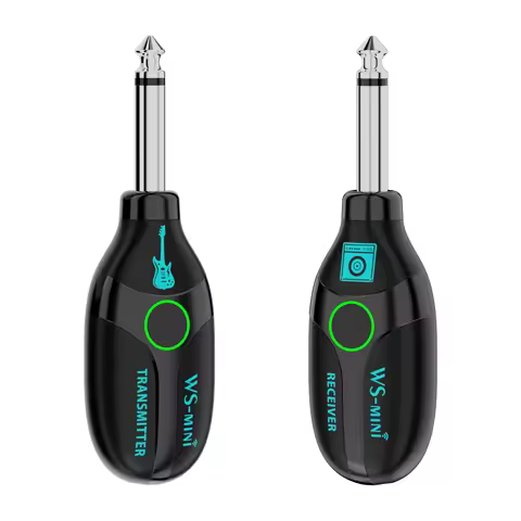 Mini Portable Wireless Transceiver System - 4-Channel Operation with Rechargeable Battery (1TX to 1R