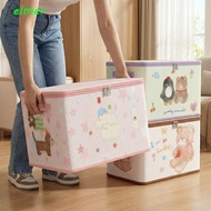 ELMER Folding Clothes Storage Box, Moisture-proof Dust-proof Clothes Quilts Organizer, Space Saving 