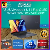 ASUS Vivobook S 14 Flip OLED TN3402Y-AKN206WS/TN3402Y-AKN216WS (R7-7730U/16GB/512GB SSD/14''/AMD Radeon Graphics/W11/2Y)