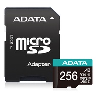 記憶卡ADATA microSDXC 256GB UHS-I U3 A2 V30 100MB&amp;s (附轉卡)