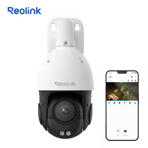 Reolink 4K PoE IP Security Camera 3D 16X Optical Zoom PTZ Auto Tracking Color Night Vision 2 Way Tal