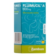 Fluimucil A 600mg Effervescent Tablet 10s Sugar Free (Exp 07/2027)