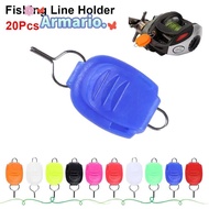 ARMARIO 20Pcs Fishing Line Holder, 10 Colors Plastic Bait Reel Buckle Stopper,  Colorful Keepeer Cli