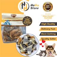 HeHa Pet Store  Fish Fillet Pet Healthy Snack / Cat Snack / Cat Treats / Dog Snack / Dog Treats 100g