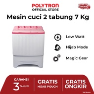 POLYTRON Mesin Cuci 2 Tabung 7 Kg Primadona Giant PWM 7073P