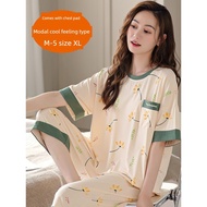 baju tidur sexy nipis sexy sleep women Piyama sutera ais sejuk 200jin wanita musim panas