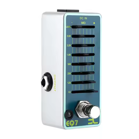 ENO EQ7 Guitar Equalizer Effect Pedal 7-Band EQ Full Metal Shell True Bypass Guitar Effects Pedal Ef