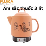 Ấm sắc thuốc FUJIKA-FJ-CK33K7 hình cu tý 3 lít 450w tự ngắt khi còn 1 chén - Bảo hành 12 tháng