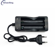 NEW  18650 Dual Charging Battery Charger With Cable Flashlight Dual Slot Smart Lithium Battery Charger Adapter