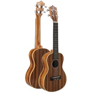 Coco 24 Inch Ukulele (Guitar Shape) Zebrano Wood (Free 4 String Ukulele)