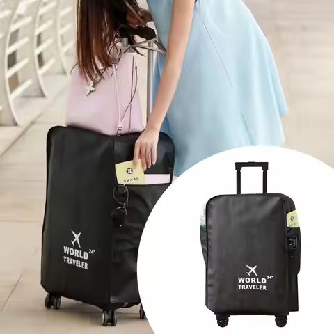 20-30 Inch Travel Luggage Cover Waterproof Wear Resistant Luggage Protector Cover Dustproof Suitcase