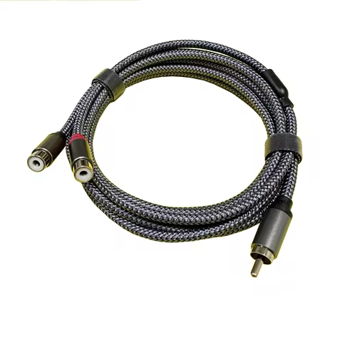 Gold Plated Audio Cable 1RCA Male to 2RCA Male 1RCA Female to 2RCA Male 1RCA Male to 2RCA Female Y-T