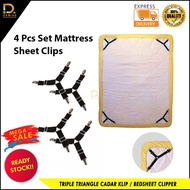 TRIPLE TRIANGLE CADAR KLIP/BEDSHEET CLIPPER/BED SHEET CLIP GETAH CADAR KLIP SEGI TIGA