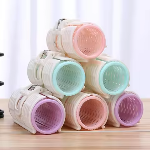 2PCS/Set Hair Curler Spring Clip Curlers DIY Rollers Wavy dressing Barber Styling Tools Random Color