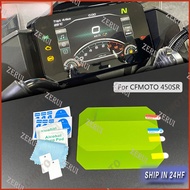 ZR For For CFMOTO 250SR 450SR 450NK CF MOTO 450 SR Motorcycle Accessories Cluster Anti Scratch Meter