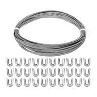 Spiral Stainless Steel Boning Flat Metal Corset Boning with 30 Steel Boning Tips for Corset Lacing C