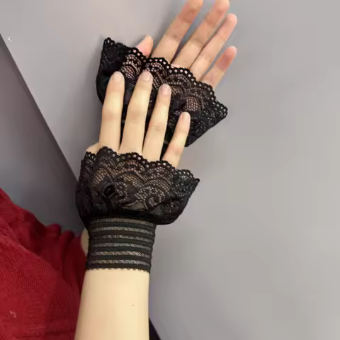 New lace fake princess sleeves versatile sleeves lace bell sleeves bridal lace sleeves wedding dress