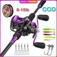 HAIYI FISHING spinning reel pancing rod joran pancing set pancing casting 1 set mancing casting 1 se
