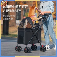 Medium Dog Pet Stroller Cat Dog Lightweight Foldable Outdoor Stroller Cat Walking Dog Walking Specia